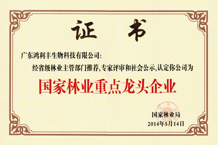 國家林業重點龍頭企業